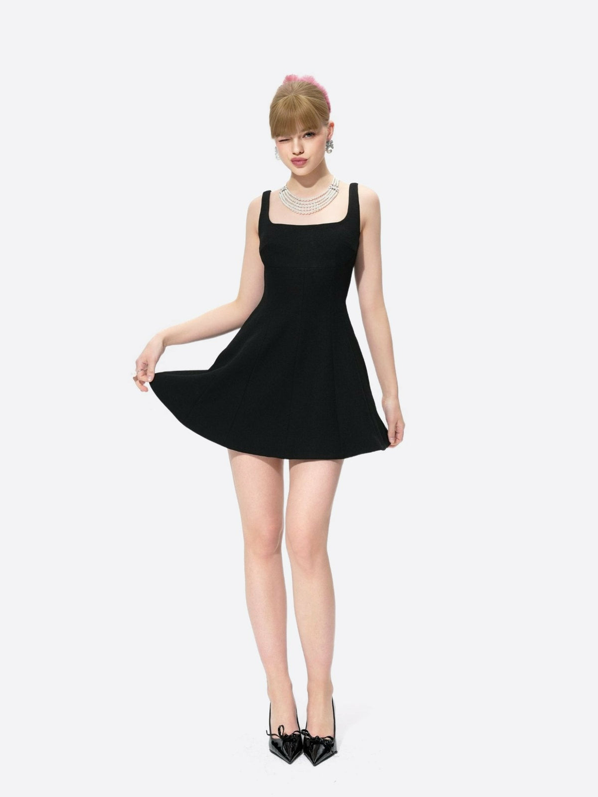 Marianne Dress: Black Mini Dress for Date Night | Nana Jacqueline
