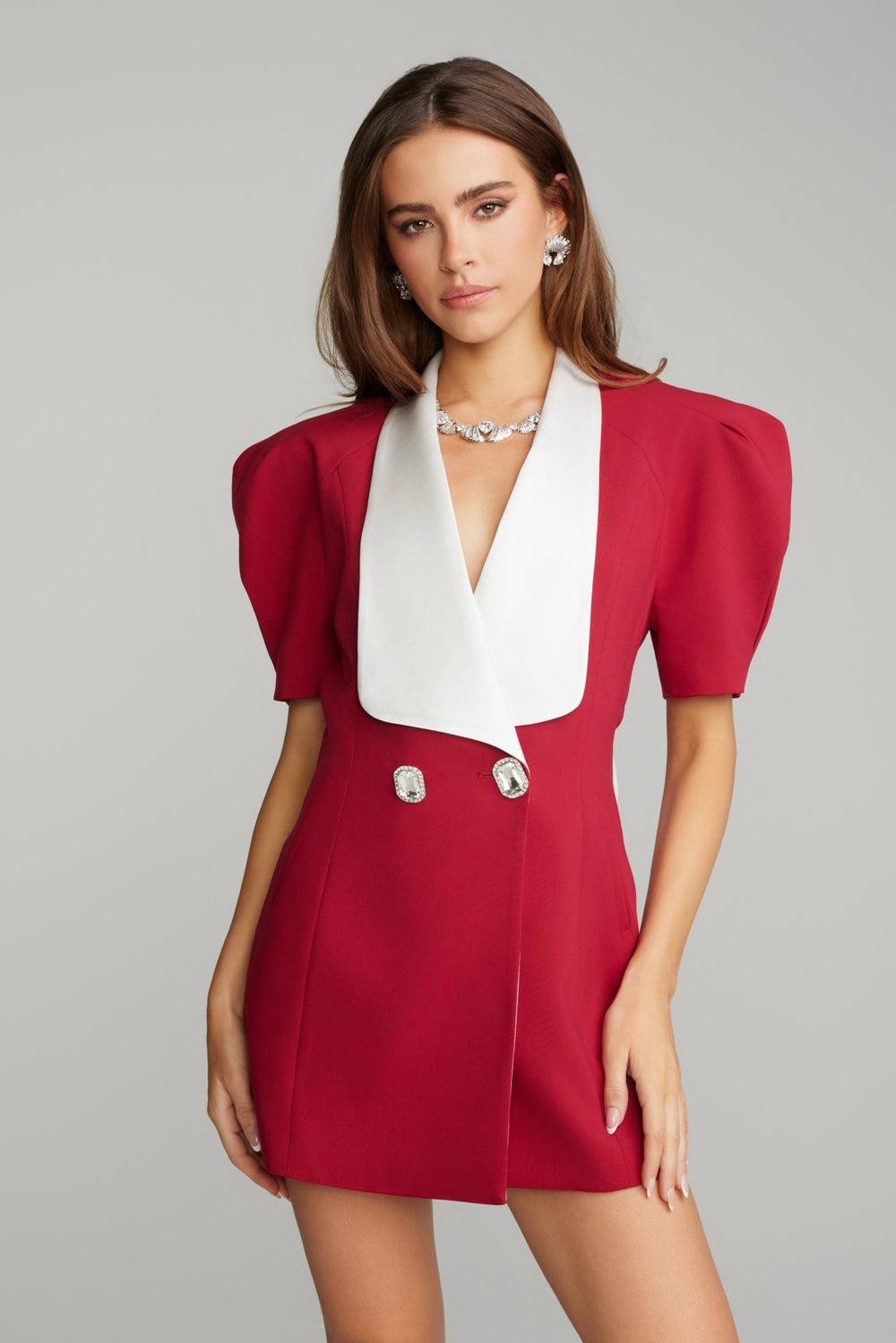 Alia Dress: Red Mini Dress for Birthday Celebration | Nana Jacqueline