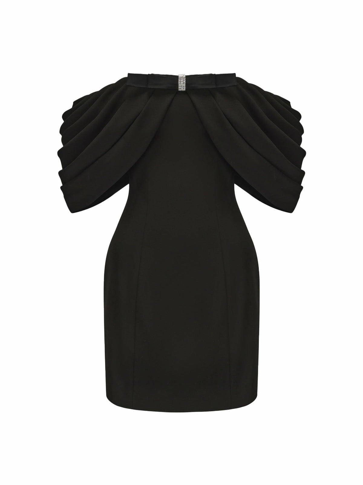 Kate Bow Dress: Black Mini Dress for Cocktail Party | Nana Jacqueline