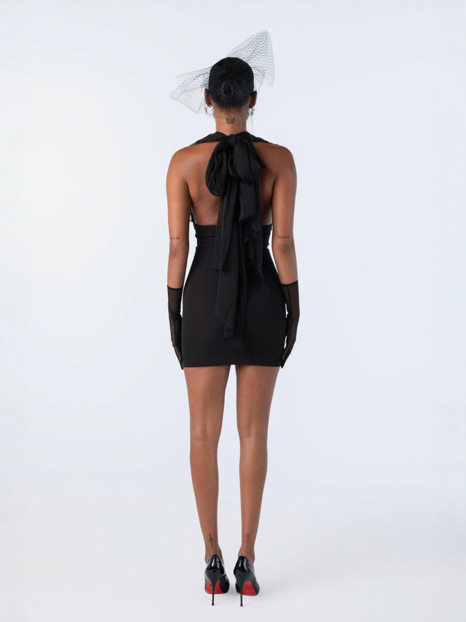 Melinda Dress: Black Mini Dress for Cocktail Party | Nana Jacqueline