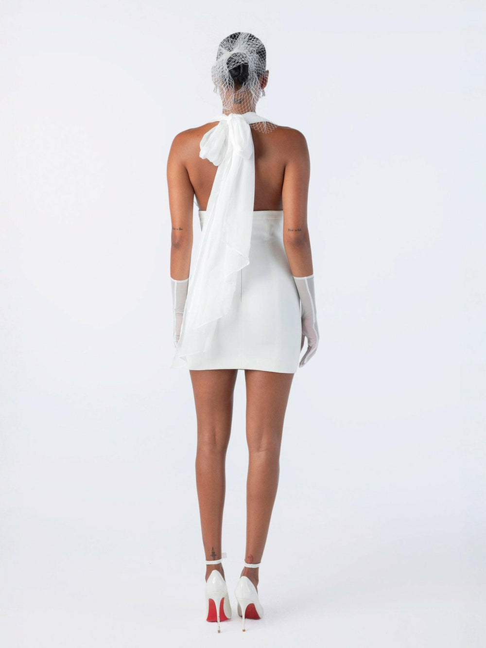 Melinda Dress: White Mini Dress for Wedding After-Party | Nana Jacqueline