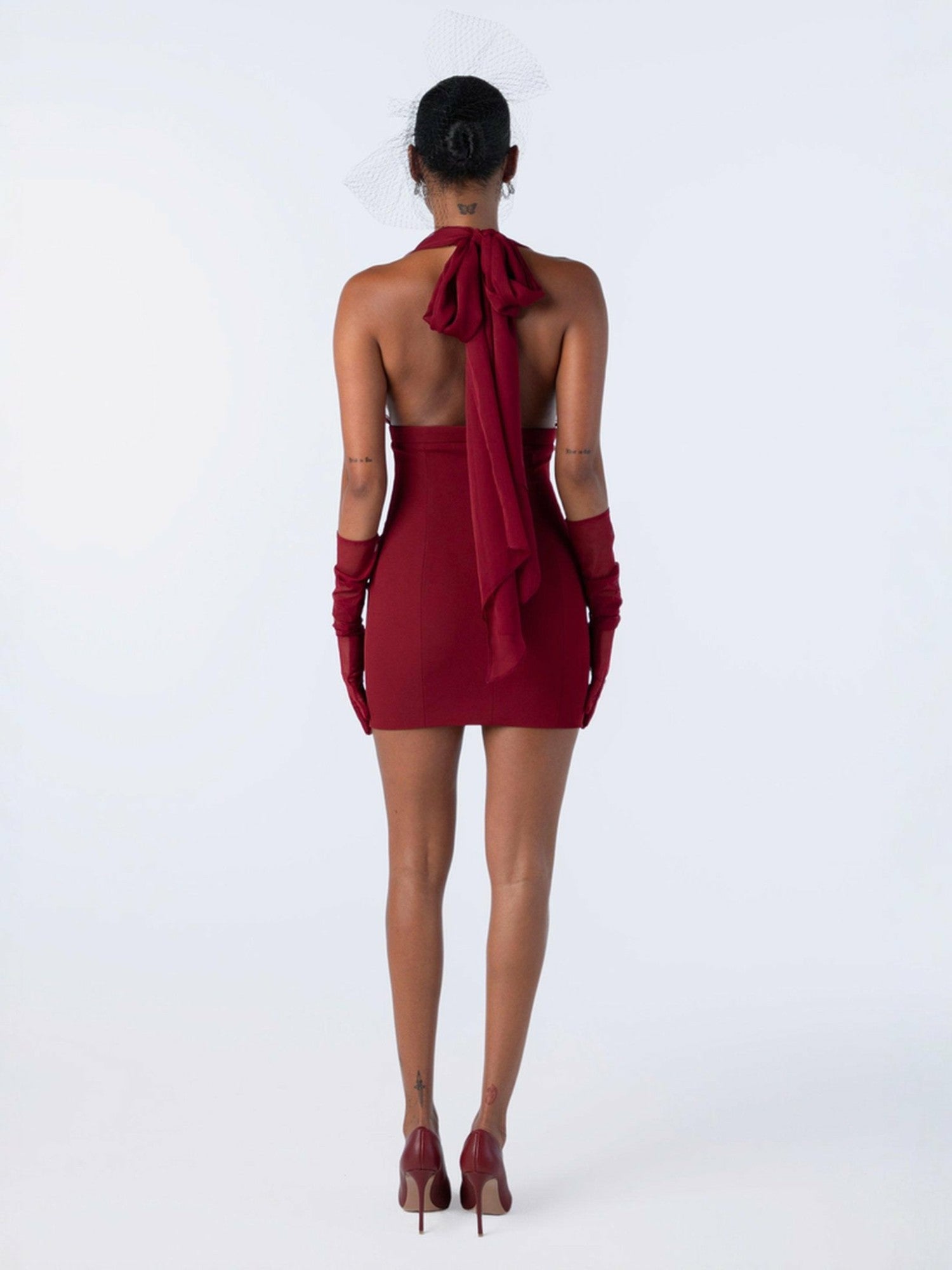 Melinda Dress: Red Mini Dress for Cocktail Party | Nana Jacqueline