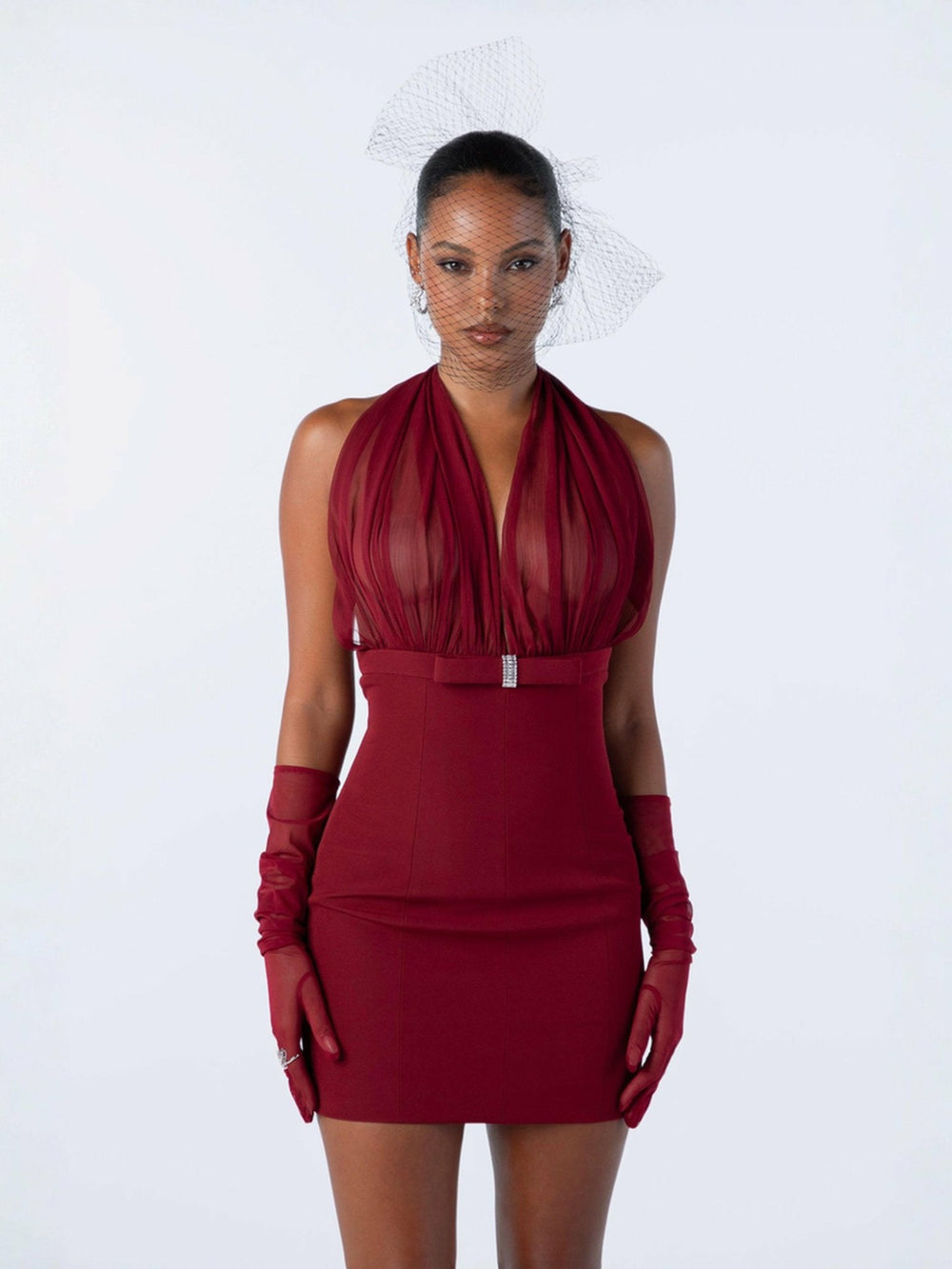Melinda Dress: Red Mini Dress for Cocktail Party | Nana Jacqueline