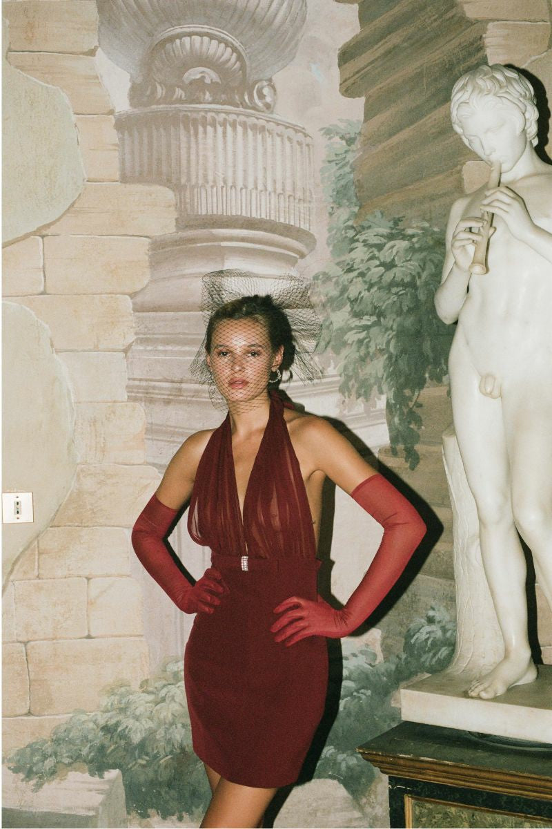 Melinda Dress: Red Mini Dress for Cocktail Party | Nana Jacqueline
