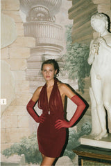 Melinda Dress: Red Mini Dress for Cocktail Party | Nana Jacqueline