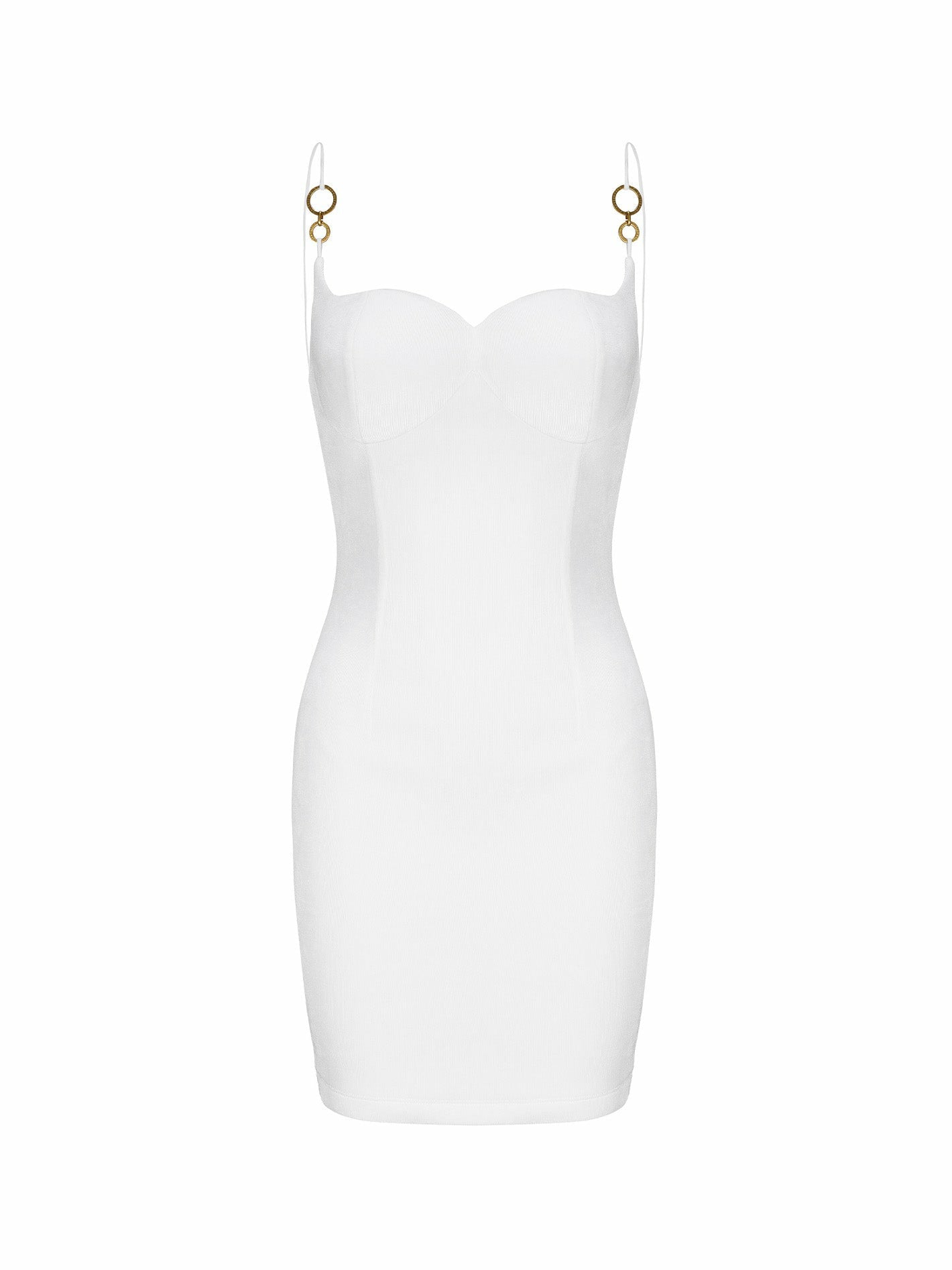 Nadia Dress: White Mini Dress for Engagement Party | Nana Jacqueline