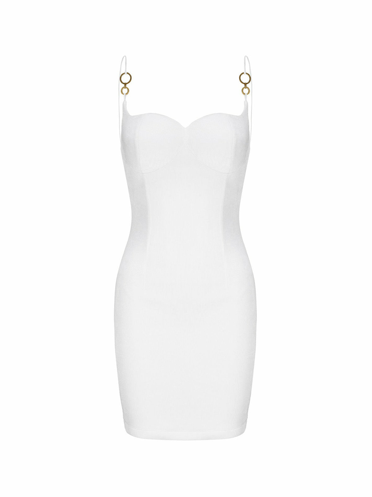 Nadia Dress: White Mini Dress for Engagement Party | Nana Jacqueline