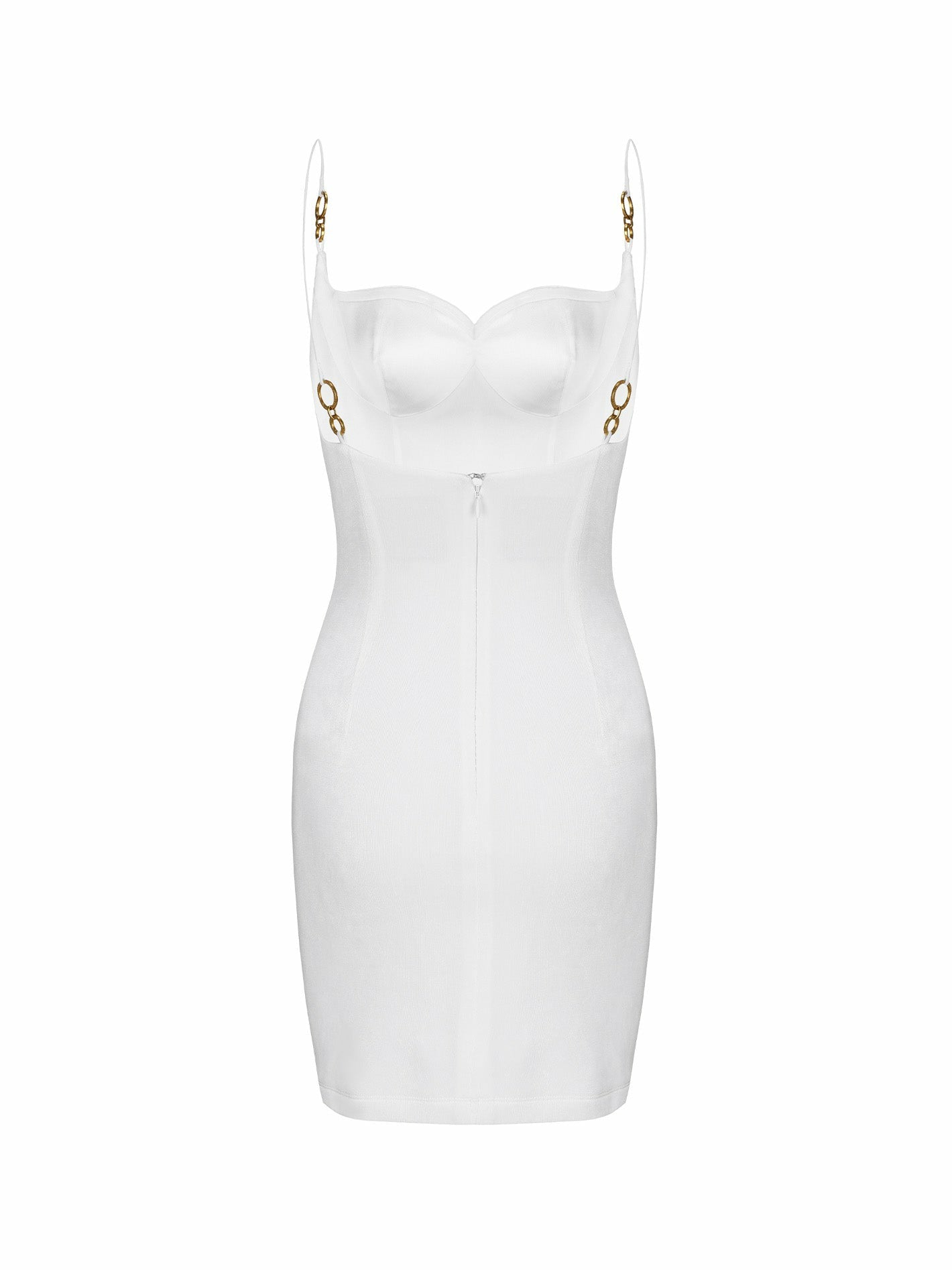 Nadia Dress: White Mini Dress for Engagement Party | Nana Jacqueline
