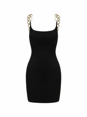 Paloma Dress: Black Mini Dress for Cocktail Party | Nana Jacqueline