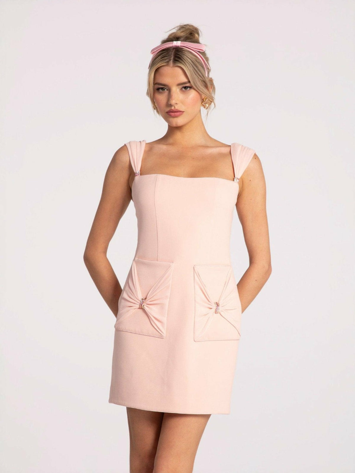 Dionne Dress: Pink Mini Dress for Birthday Celebration | Nana Jacqueline