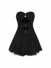 Ilana Dress: Black Mini Dress for Cocktail Party | Nana Jacqueline