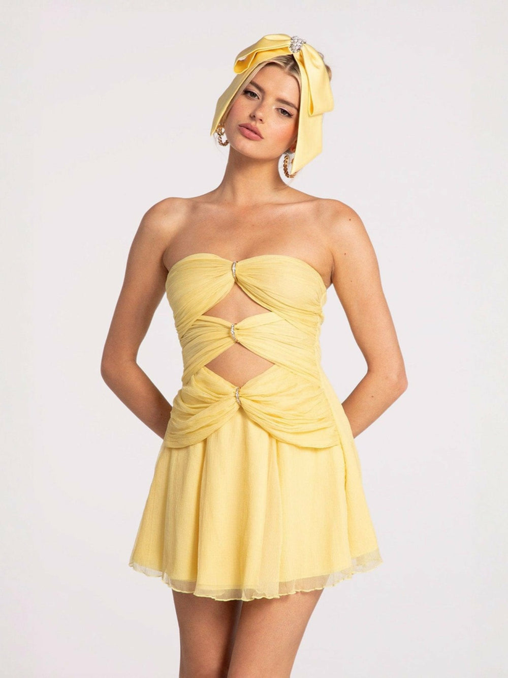 Ilana Dress: Yellow Mini Dress for Birthday Celebration | Nana Jacqueline