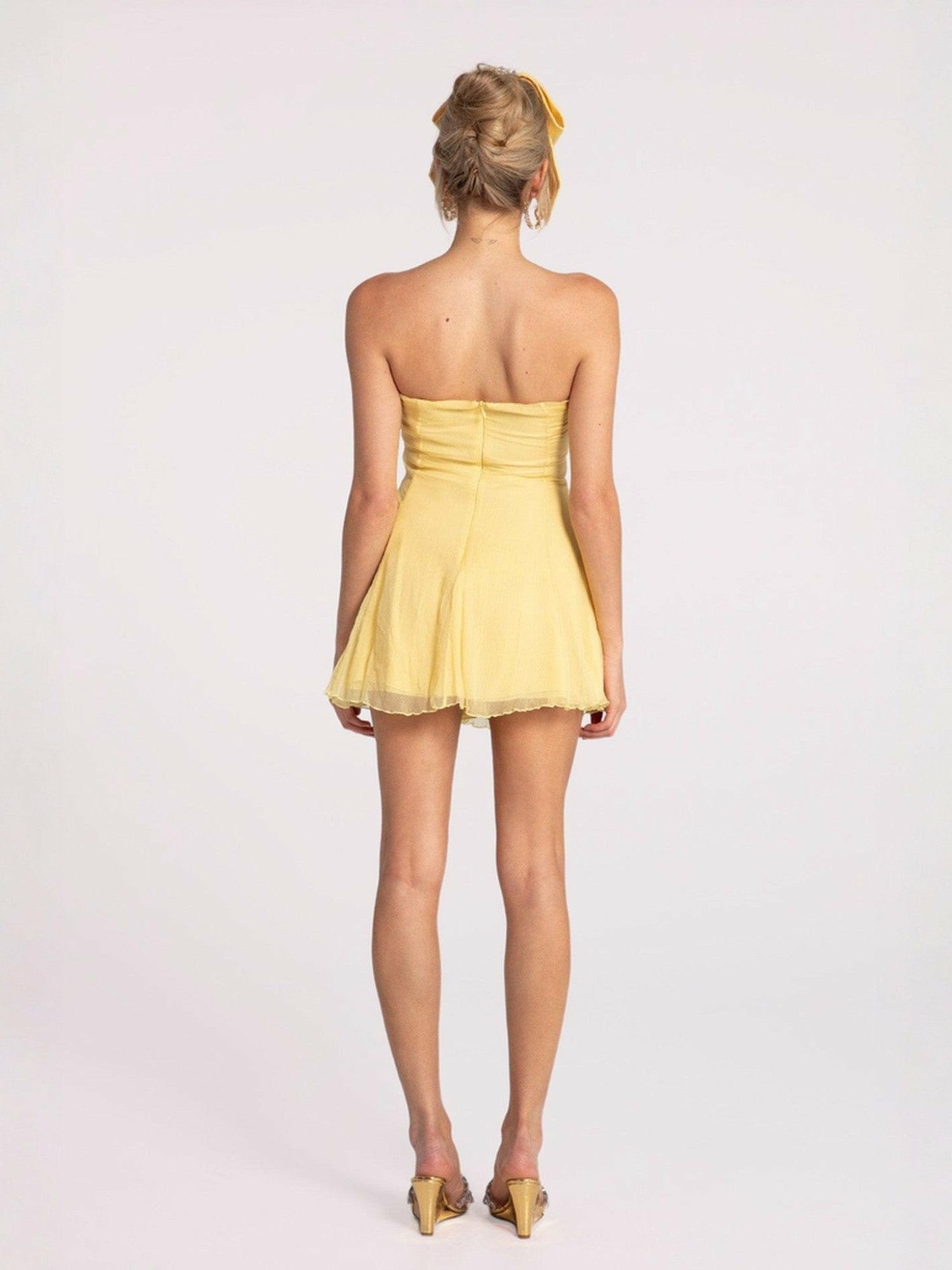 Ilana Dress: Yellow Mini Dress for Birthday Celebration | Nana Jacqueline