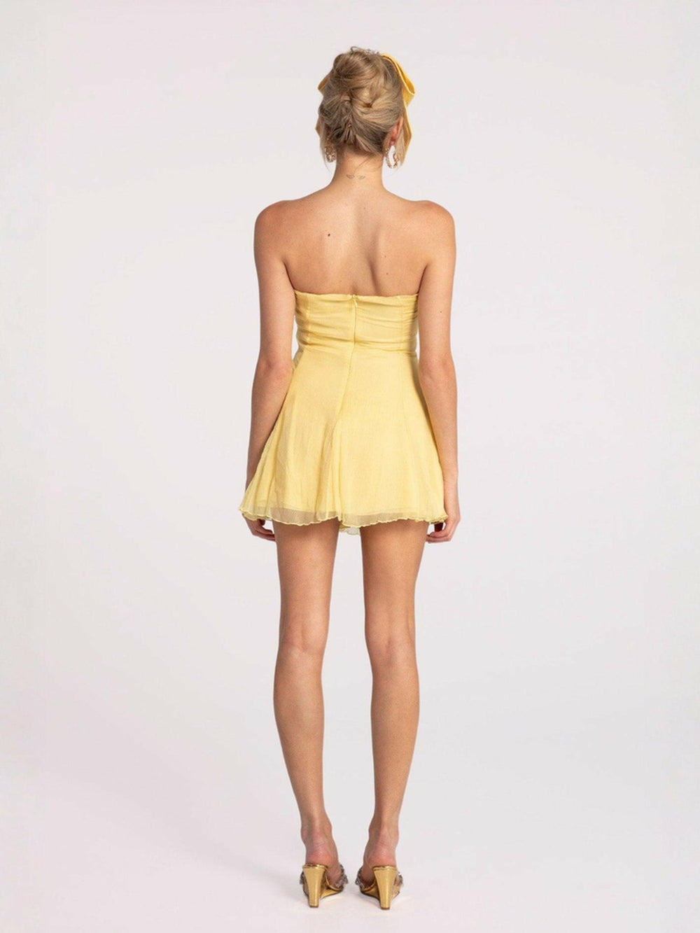 Ilana Dress: Yellow Mini Dress for Birthday Celebration | Nana Jacqueline