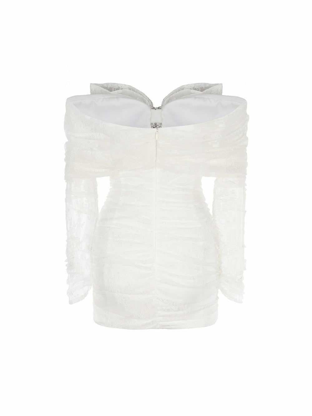 Sydney Bow Dress: White Mini Dress for Bridal Shower | Nana Jacqueline