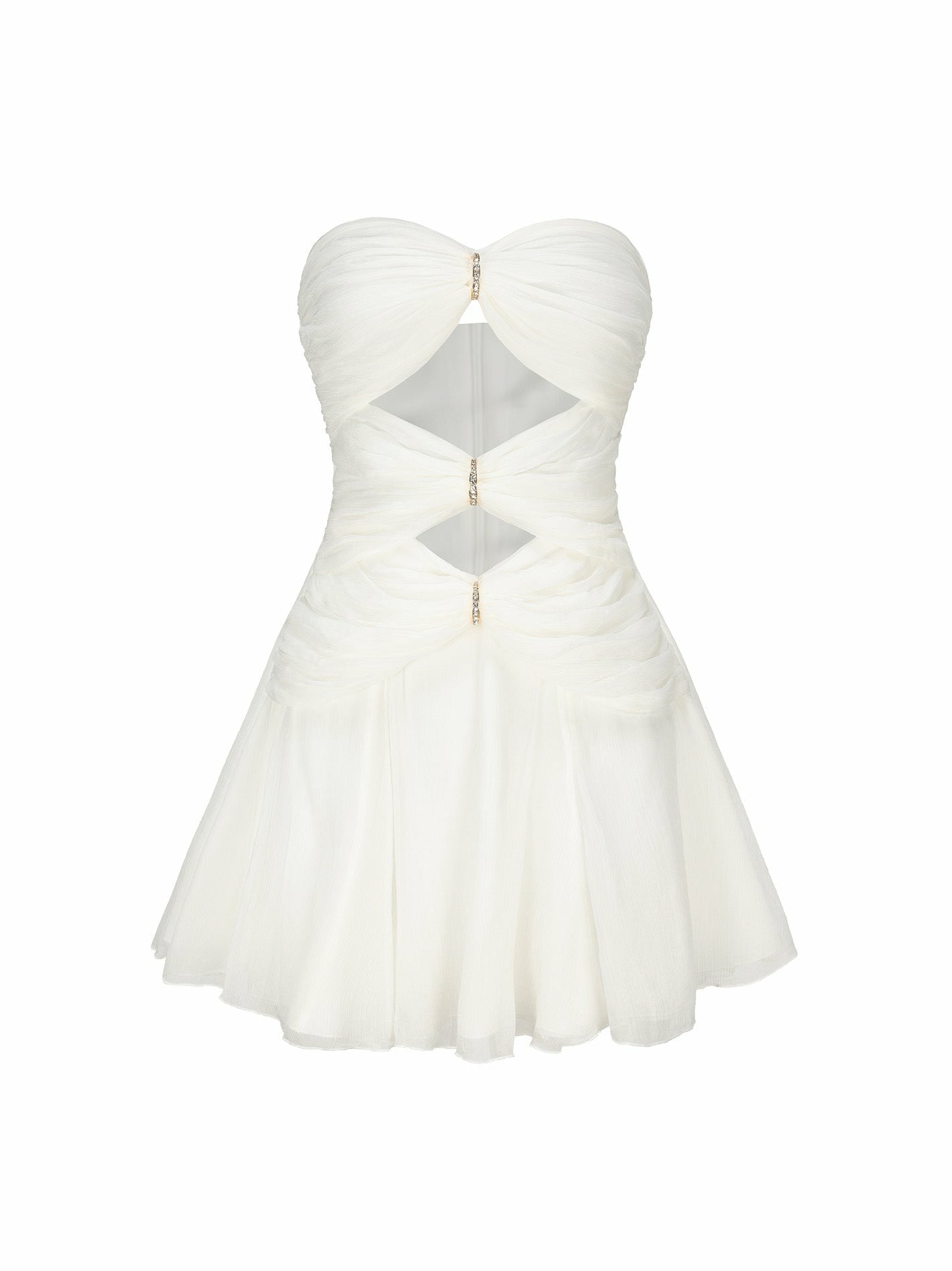 Ilana Dress: White Mini Dress for Bridal Shower | Nana Jacqueline