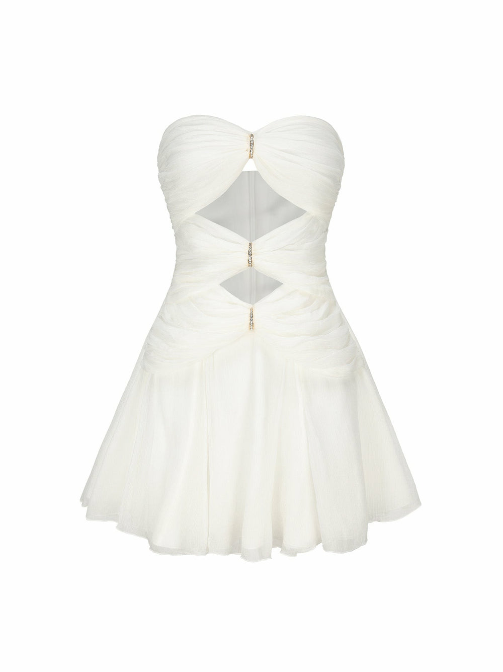 Ilana Dress: White Mini Dress for Bridal Shower | Nana Jacqueline