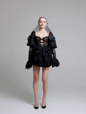 Penelope Lace Dress: Black Mini Dress for Cocktail Party | Nana Jacqueline