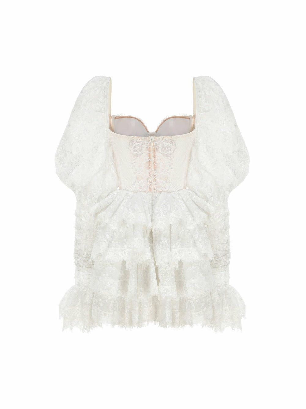 Penelope Lace Dress: White Mini Dress for Wedding After-Party | Nana Jacqueline