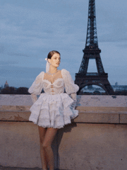 Penelope Lace Dress: White Mini Dress for Wedding After-Party | Nana Jacqueline