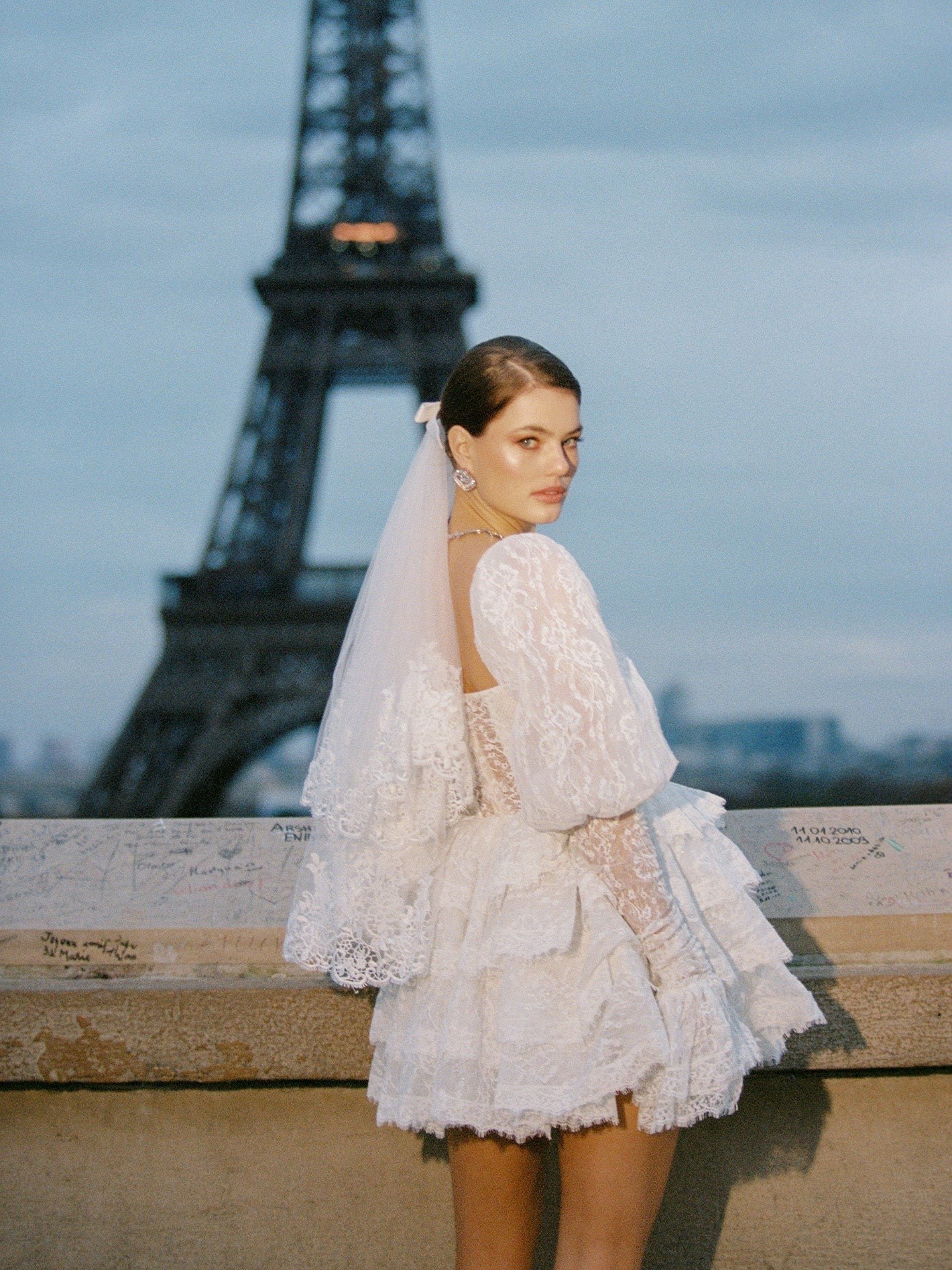 Penelope Lace Dress: White Mini Dress for Wedding After-Party | Nana Jacqueline
