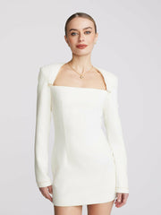 Jillian Dress: Ivory Mini Dress for Engagement Party | Nana Jacqueline
