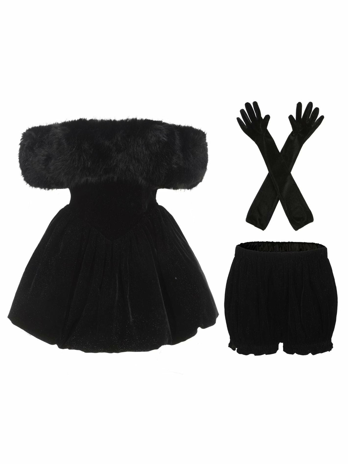 Candice Velvet Dress: Black Mini Dress for Cocktail Party | Nana Jacqueline