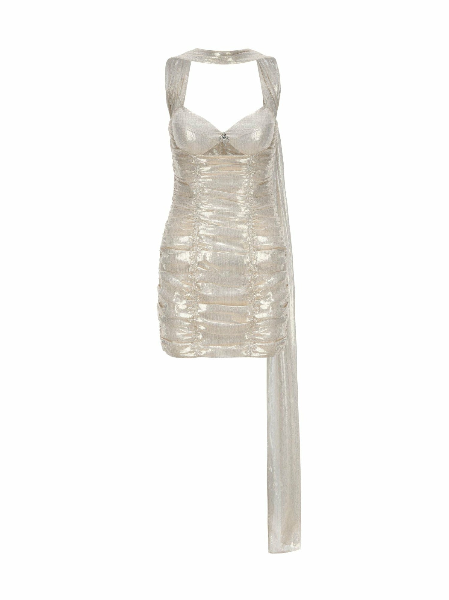 Tess Dress: Gold Mini Dress for Cocktail Party | Nana Jacqueline