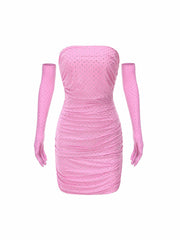 Gina Diamond Dress: Pink Mini Dress for Birthday Celebration | Nana Jacqueline