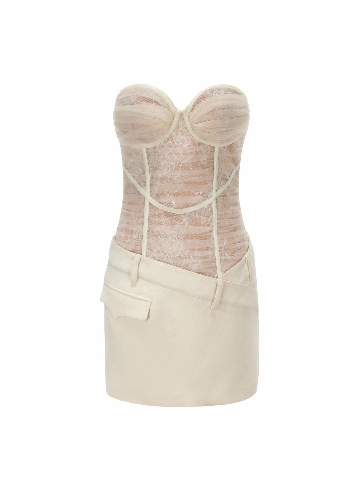 Jane Lace Dress: White Mini Dress for Bridal Shower | Nana Jacqueline