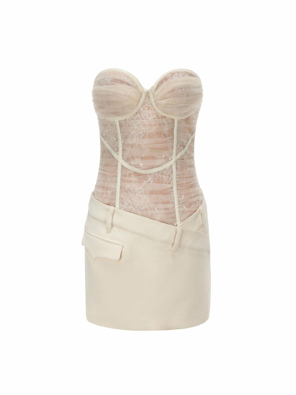 Jane Lace Dress: White Mini Dress for Bridal Shower | Nana Jacqueline