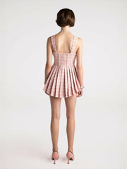 Chelsea Tweed Dress: Pink Mini Dress for Birthday Celebration | Nana Jacqueline