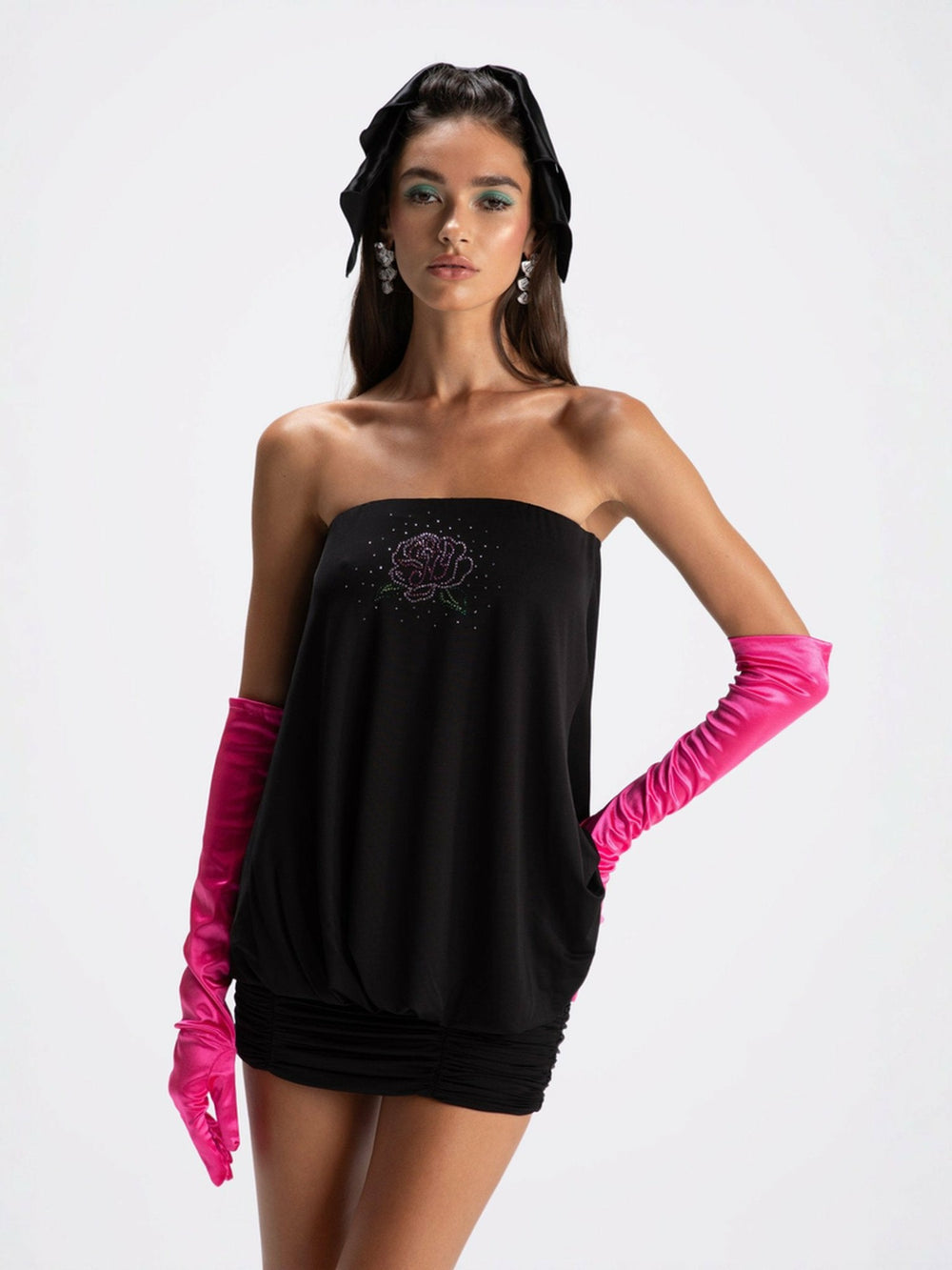 Sara Rose Dress: Black Mini Dress for Cocktail Party | Nana Jacqueline