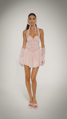 Allie Dress: Pink Mini Dress for Birthday Celebration | Nana Jacqueline