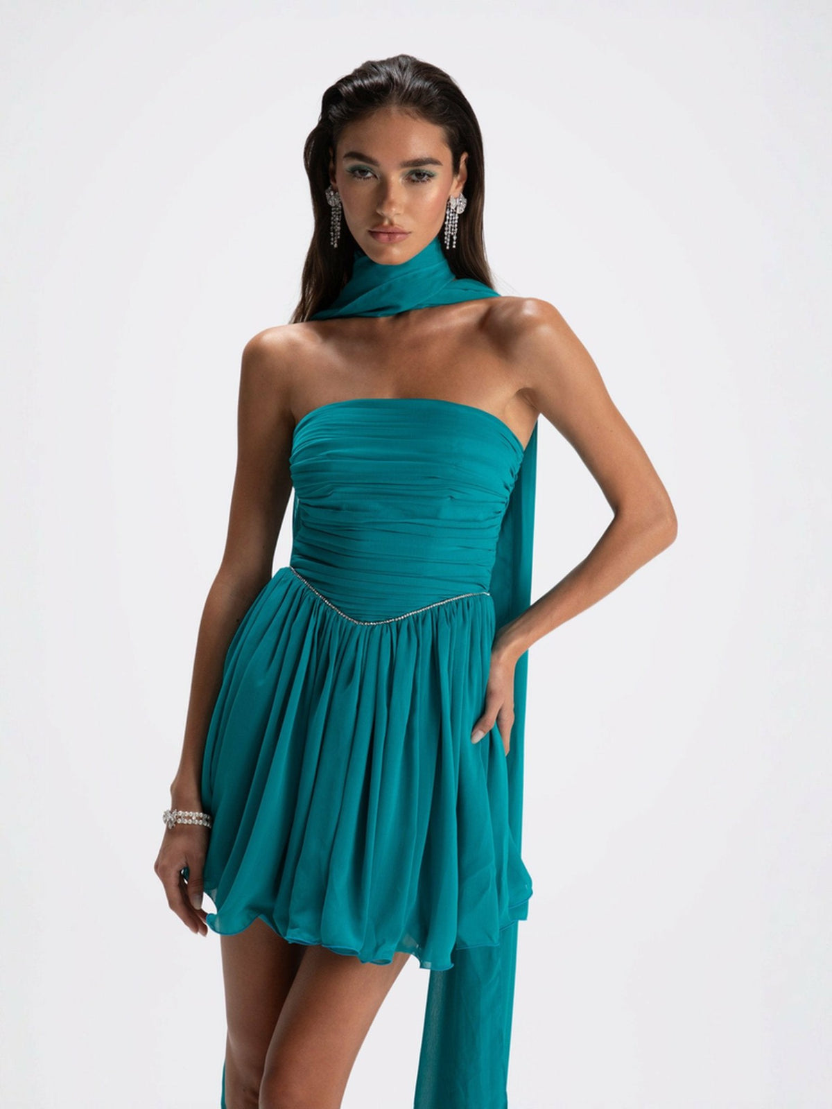 Chloe Dress: Blue Mini Dress for Birthday Celebration | Nana Jacqueline