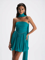 Chloe Dress: Blue Mini Dress for Birthday Celebration | Nana Jacqueline