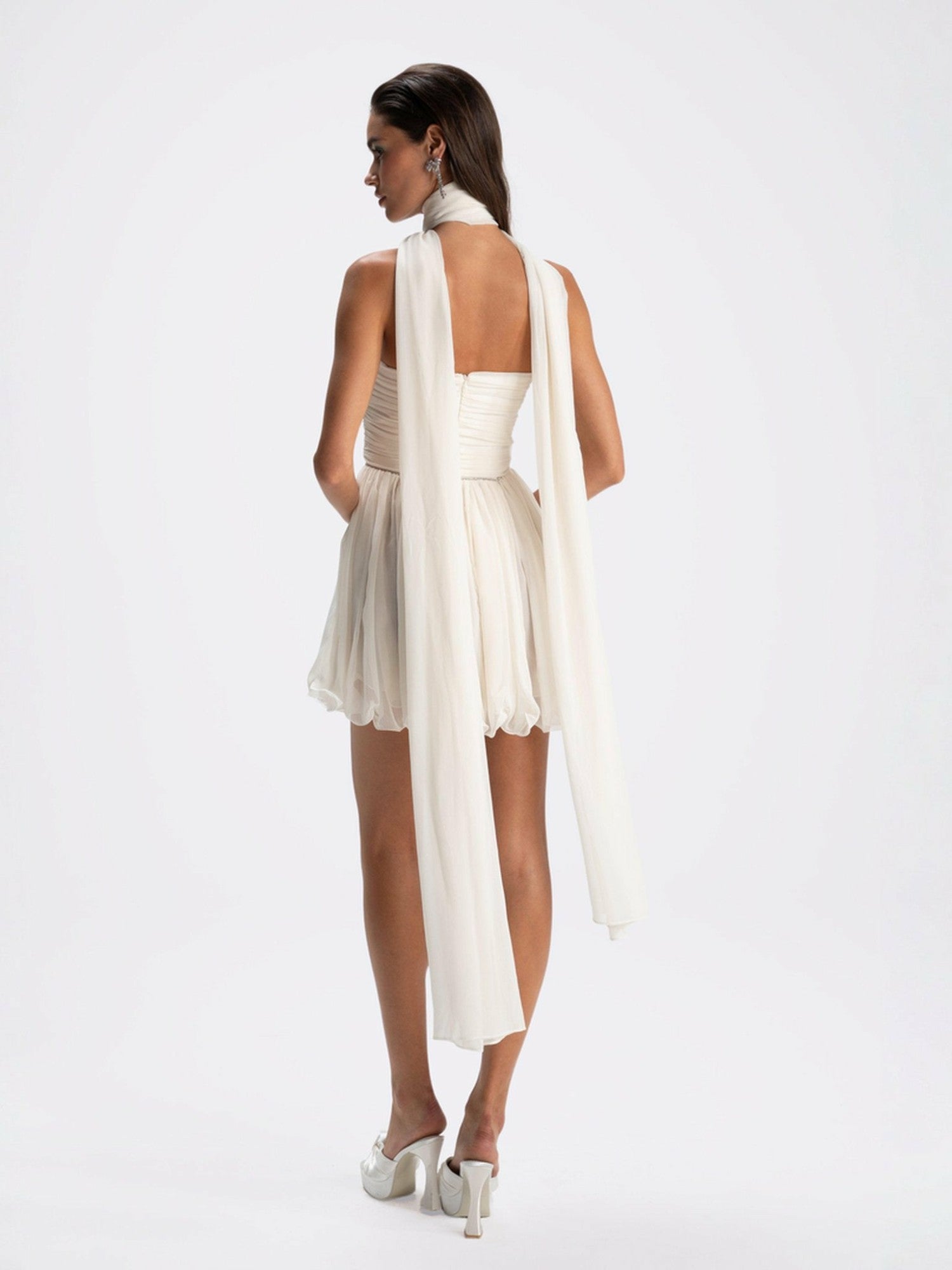 Chloe Dress: White Mini Dress for Bridal Shower | Nana Jacqueline