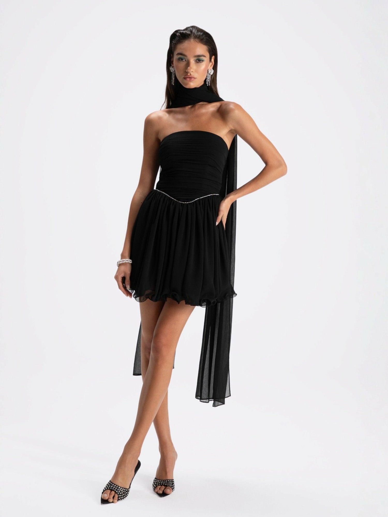 Chloe Dress: Black Mini Dress for Cocktail Party | Nana Jacqueline