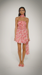 Chloe Dress: Pink Mini Dress for Garden Party | Nana Jacqueline