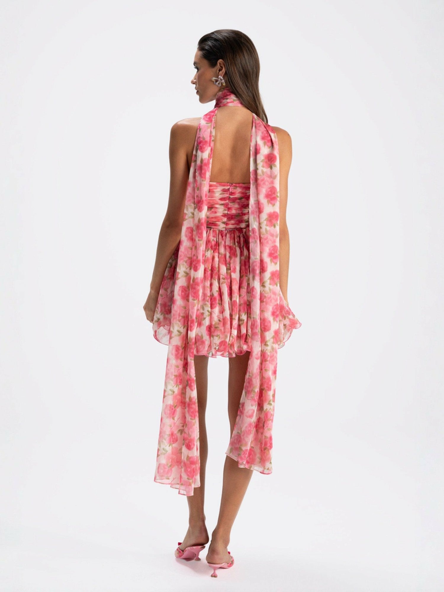 Chloe Dress: Pink Mini Dress for Garden Party | Nana Jacqueline