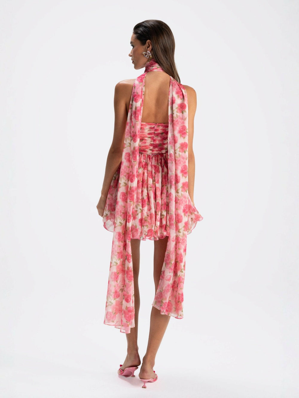 Chloe Dress: Pink Mini Dress for Garden Party | Nana Jacqueline