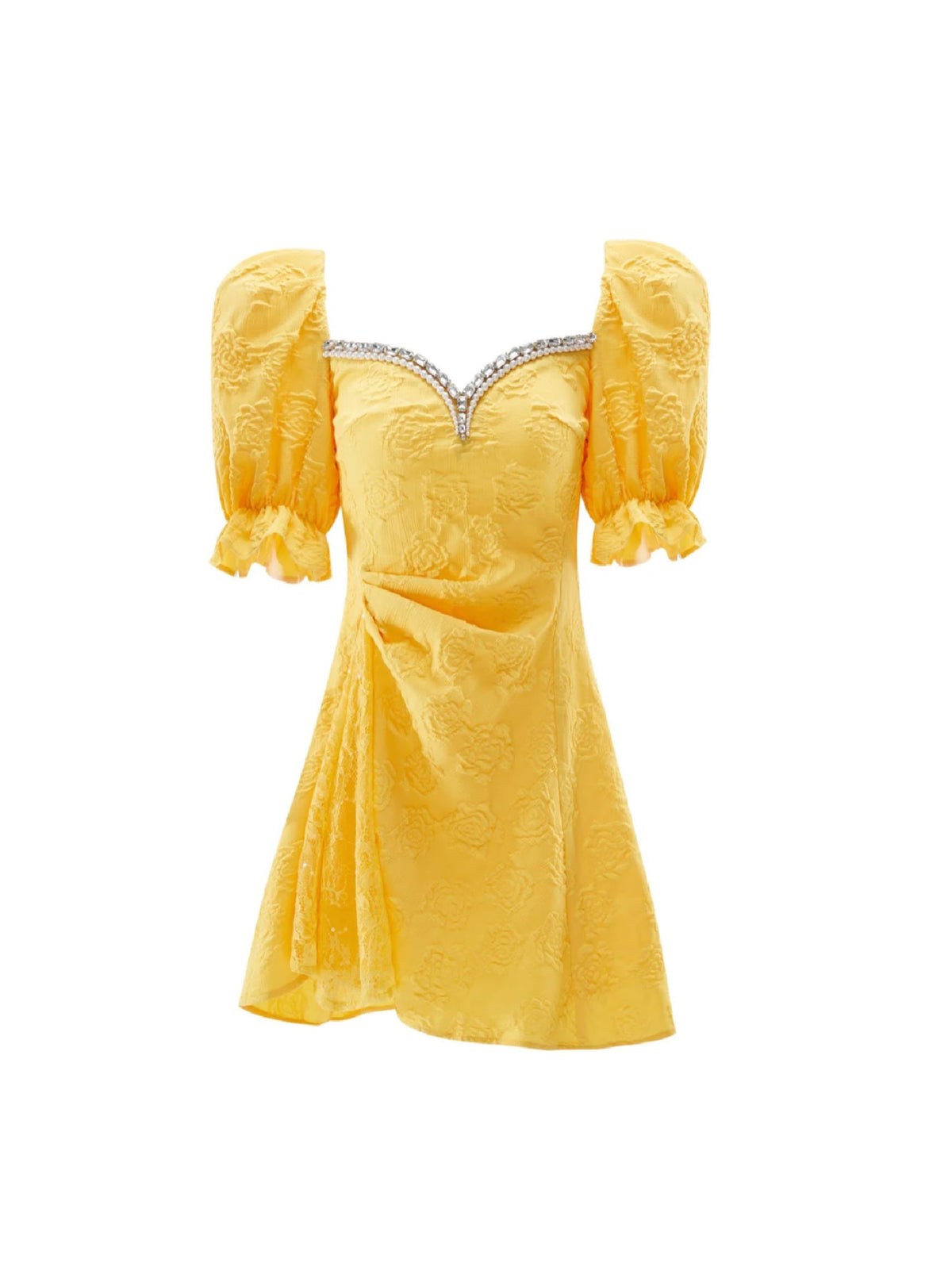 Ysabella Dress: Yellow Midi Dress for Garden Party | Nana Jacqueline