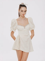 Ysabella Dress: White Mini Dress for Bridal Shower | Nana Jacqueline