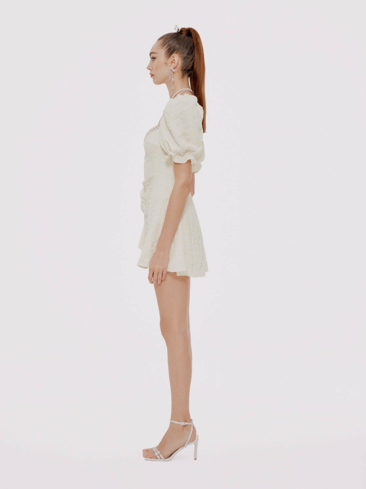 Ysabella Dress: White Mini Dress for Bridal Shower | Nana Jacqueline