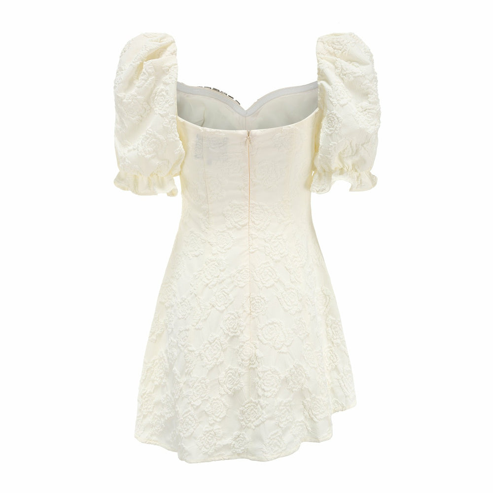 Ysabella Dress: White Mini Dress for Bridal Shower | Nana Jacqueline