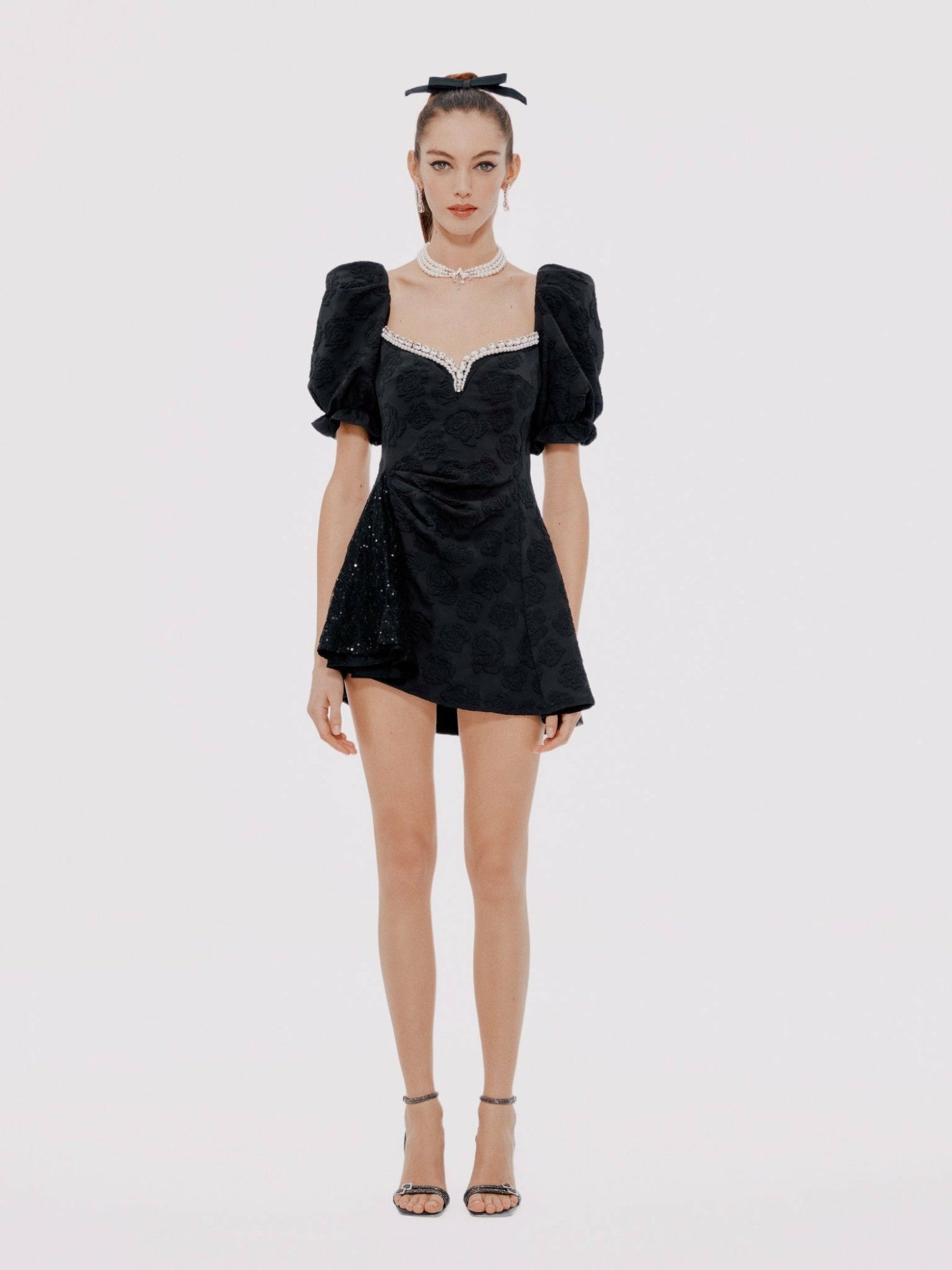 Ysabella Dress: Black Mini Dress for Cocktail Party | Nana Jacqueline