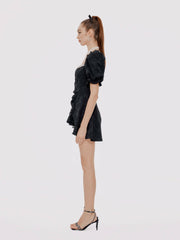 Ysabella Dress: Black Mini Dress for Cocktail Party | Nana Jacqueline