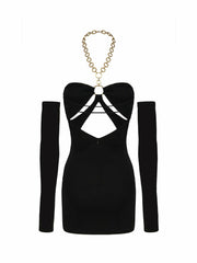 Tilda Dress: Black Mini Dress for Cocktail Party | Nana Jacqueline