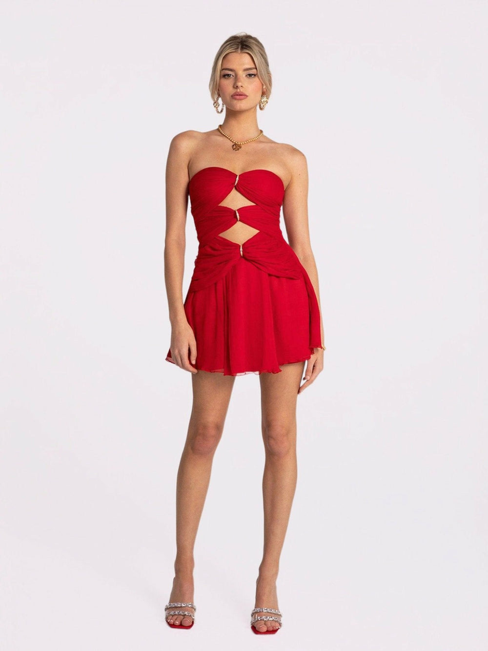 Ilana Dress: Red Mini Dress for Birthday Celebration | Nana Jacqueline