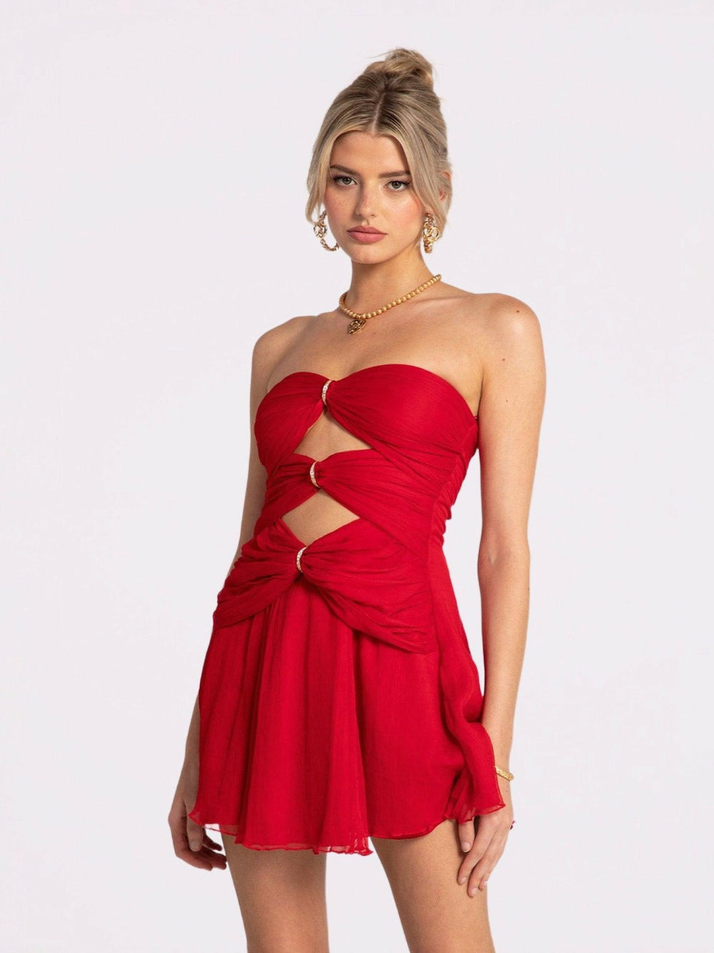 Ilana Dress: Red Mini Dress for Birthday Celebration | Nana Jacqueline